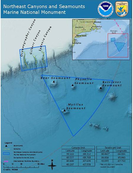 Northeast Canyons and Seamounts Marine National Monument Northeast Canyons and Seamounts Marine National Monument FAQs