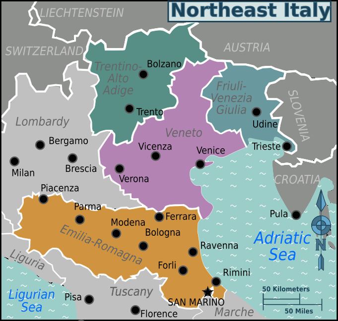 Northeast Italy Northeast Italy Travel guide at Wikivoyage