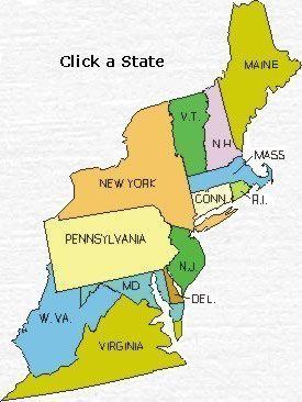 Northeastern United States' Map