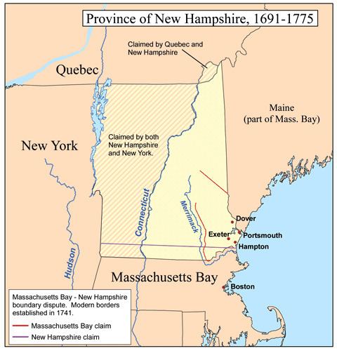 Northern boundary of Massachusetts