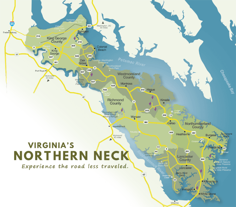 Northern Neck The Northern Neck Northern Neck Tourism Commission