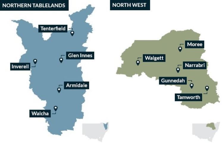 Northern Tablelands Northern Tablelands and North West Local Land Services regions