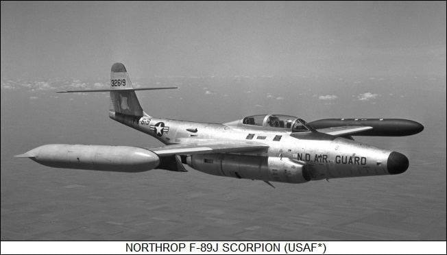 Northrop F-89 Scorpion The Northrop F89 Scorpion