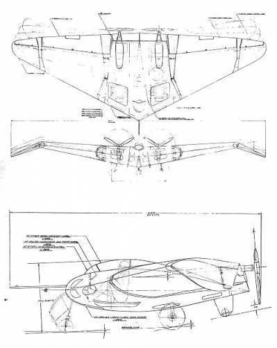 Northrop N-1M TheBlueprintscom Blueprints gt Modern airplanes gt Northrop