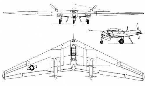 Northrop N-9M TheBlueprintscom Blueprints gt Modern airplanes gt Northrop