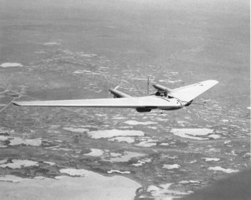 Northrop N-9M A Glen Edwards photo album 4 the Northrop N9M Flying Wing trainer