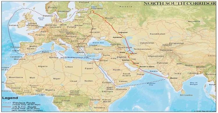 North–South Transport Corridor International NorthSouth Transport Corridor Reenergising India39s