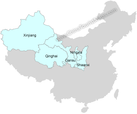 Northwest China Northwest China Map
