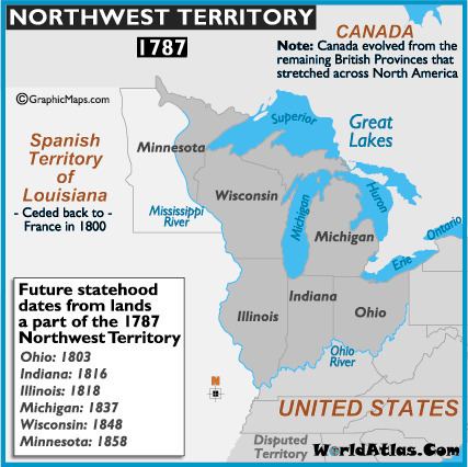 Northwest Territory Northwest Territory Map 1797 and Information Page