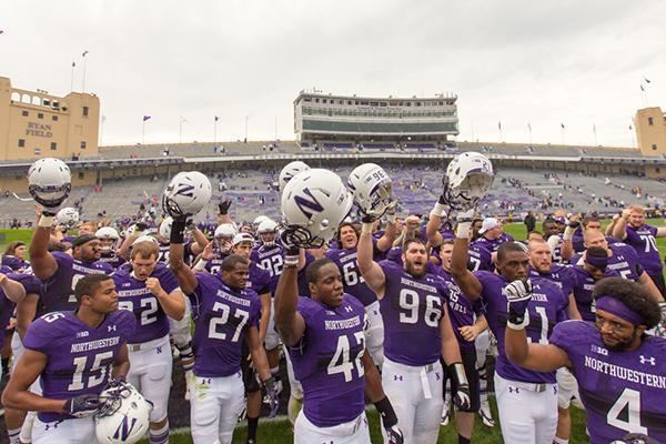 Northwestern Wildcats football The Daily Northwestern Football Wildcats earn first win behind