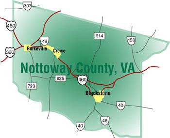 Nottoway County, Virginia nottowayorgimagesillustrationsroadsmapjpg