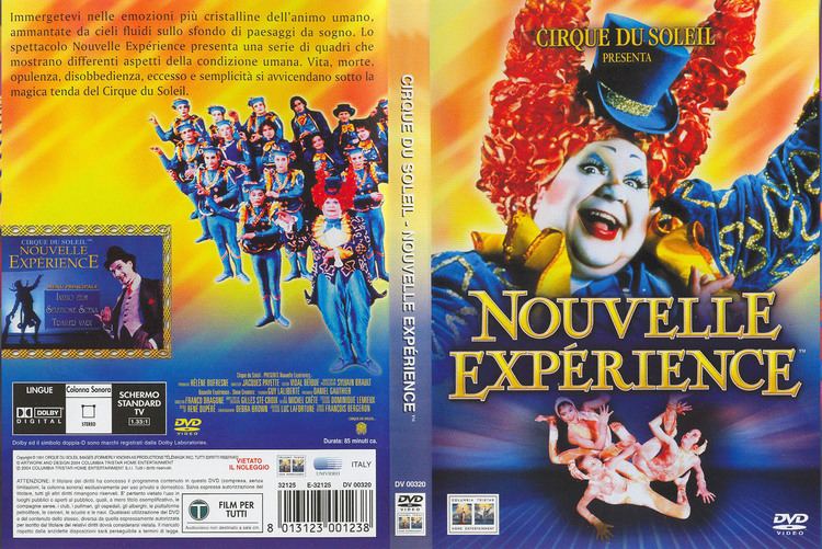 Nouvelle Expérience Copertina dvd Cirque du soleil nouvelle experience cover dvd