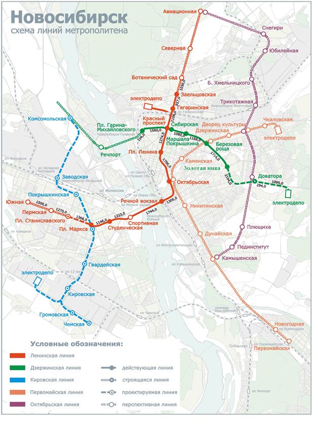 Novosibirsk Metro Novosibirsk metro map Russia