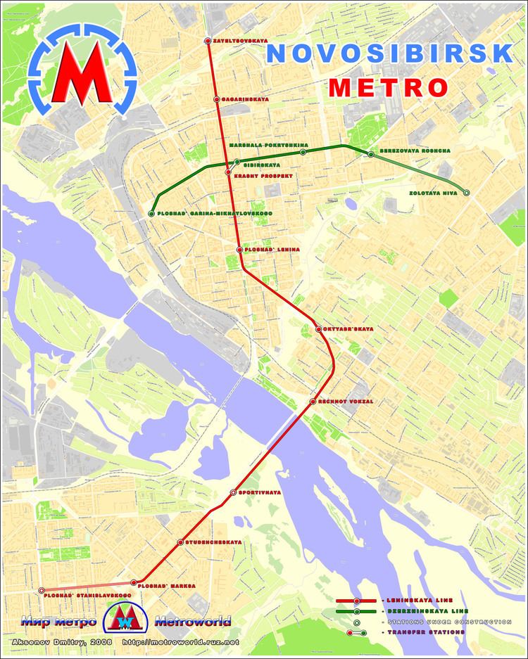 Novosibirsk Metro Novosibirsk Metro Map Novosibirsk mappery