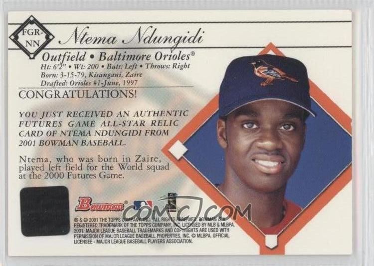 Ntema Ndungidi imgcomccomiBaseball2001BowmanFuturesGameR