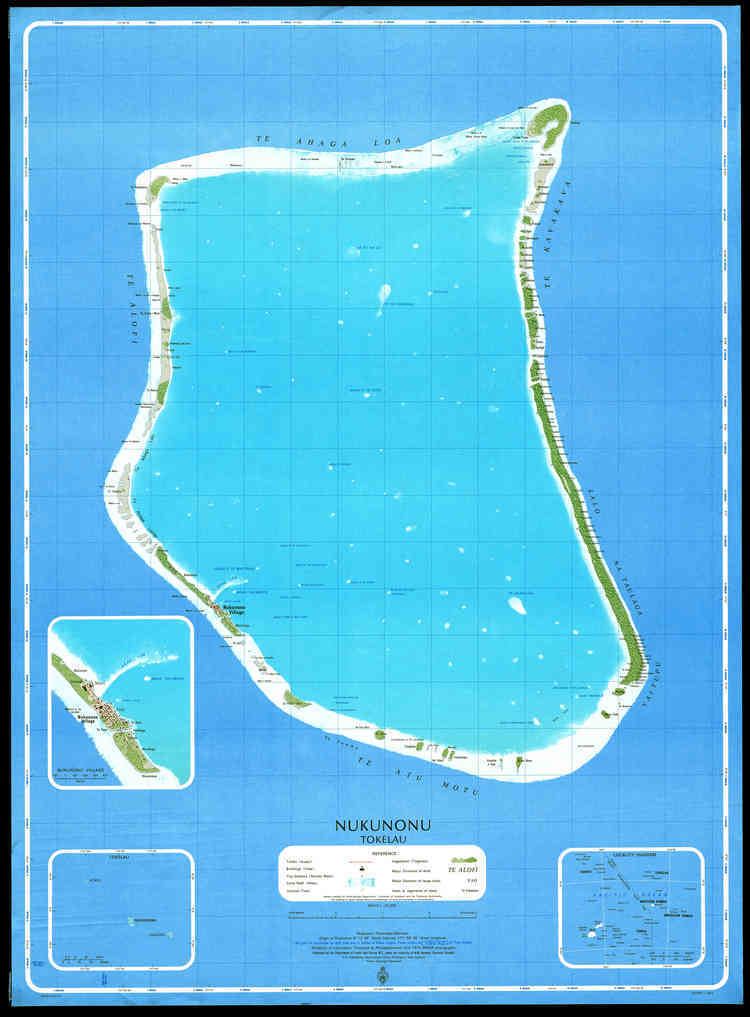 Nukunonu Nukunonu Atoll Map Nukunonu Tokelau mappery