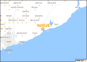 Nungua Nungua Ghana map nonanet
