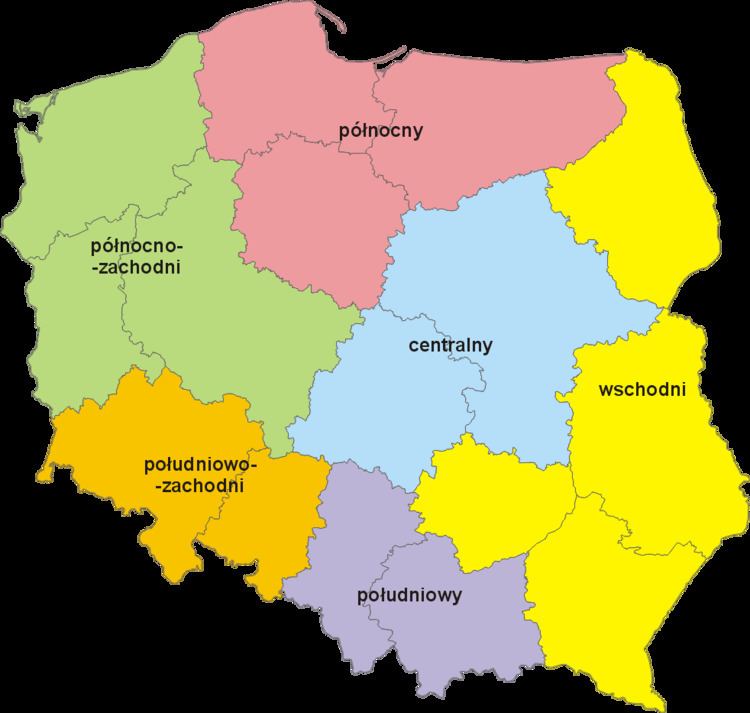 NUTS statistical regions of Poland