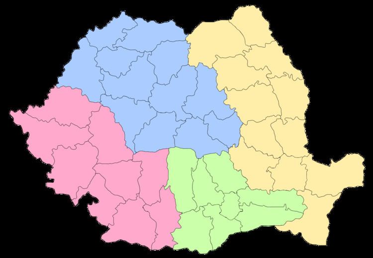 NUTS statistical regions of Romania