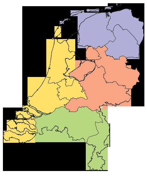 NUTS statistical regions of the Netherlands