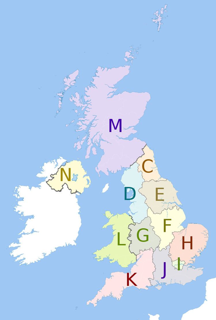 NUTS statistical regions of the United Kingdom