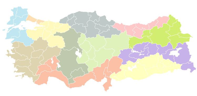 NUTS statistical regions of Turkey