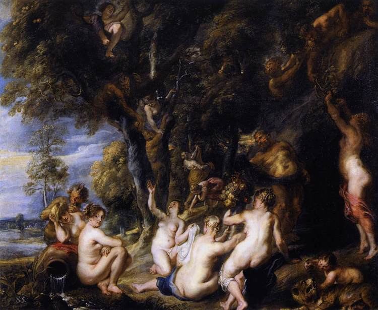 Nymphs and Satyr Nymphs and Satyrs 1637 1640 Peter Paul Rubens WikiArtorg