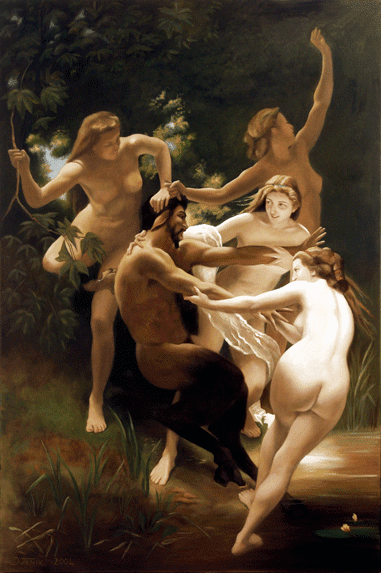 Nymphs and Satyr Nymphs and Satyr After Bouguereau by EleanorJenik on DeviantArt