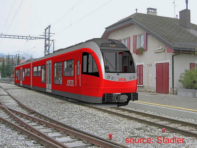 Nyon–St-Cergue–Morez Railway phototramscapecomrailswissng2012NStCMjpg
