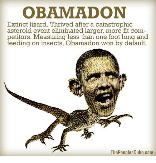 Obamadon Memes Meme OBAMA DON Extinct Lizard Thrived After a Catastrophic