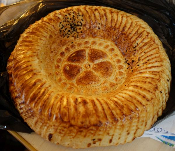 Obi non Samarkand Nan Bread Uzbek bread Obi Non or in Russian Lepyoshka