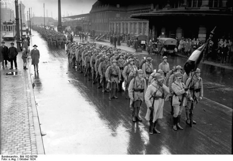 Occupation of the Ruhr The occupation of the Ruhr by French troops 1923 Histomilcom