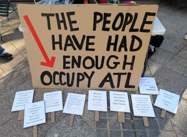 Occupy Atlanta Poor Hygiene Reaches Critical Mass Occupy Atlanta Base Tests