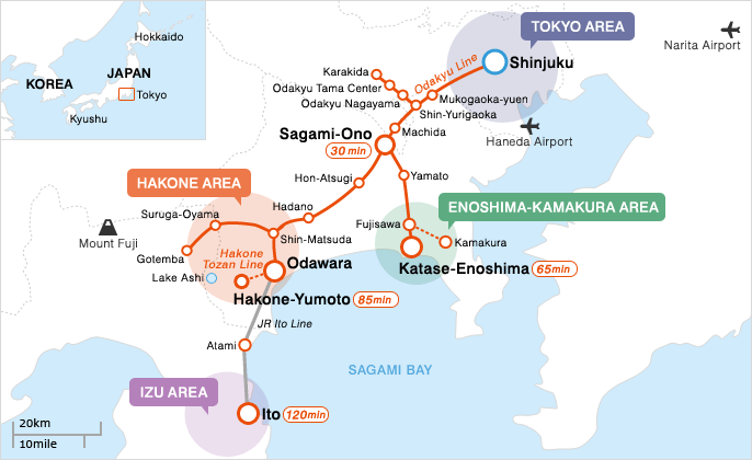 Odakyū Odawara Line Odakyu Railway Line Access Map Transport and Access Guide Odakyu