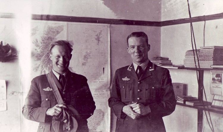 Odd Bull Finn Thorsager and Odd Bull 1941 Norwegian Spitfire pilots