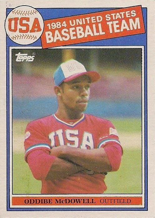 Oddibe McDowell 1985 Topps 400 1984 United States Baseball Team Oddibe McDowell