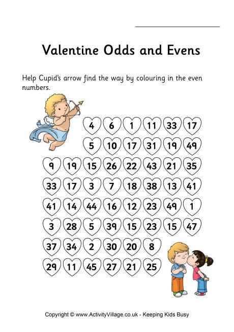 Odds and evens Valentine39s Stepping Stones Odds and Evens