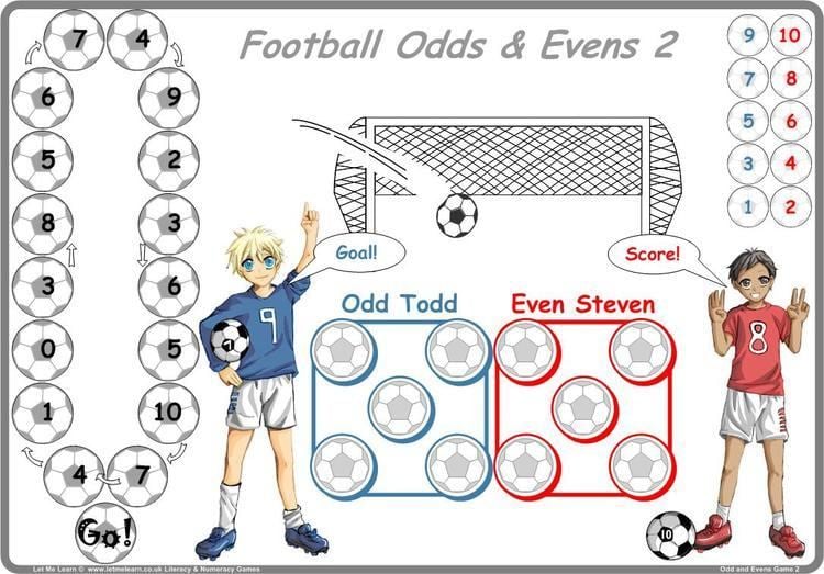 Odds and evens Football Odds amp Evens Games Let Me Learn