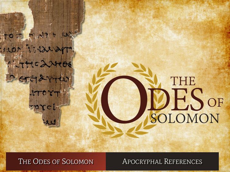 Odes of Solomon Odes of Solomon