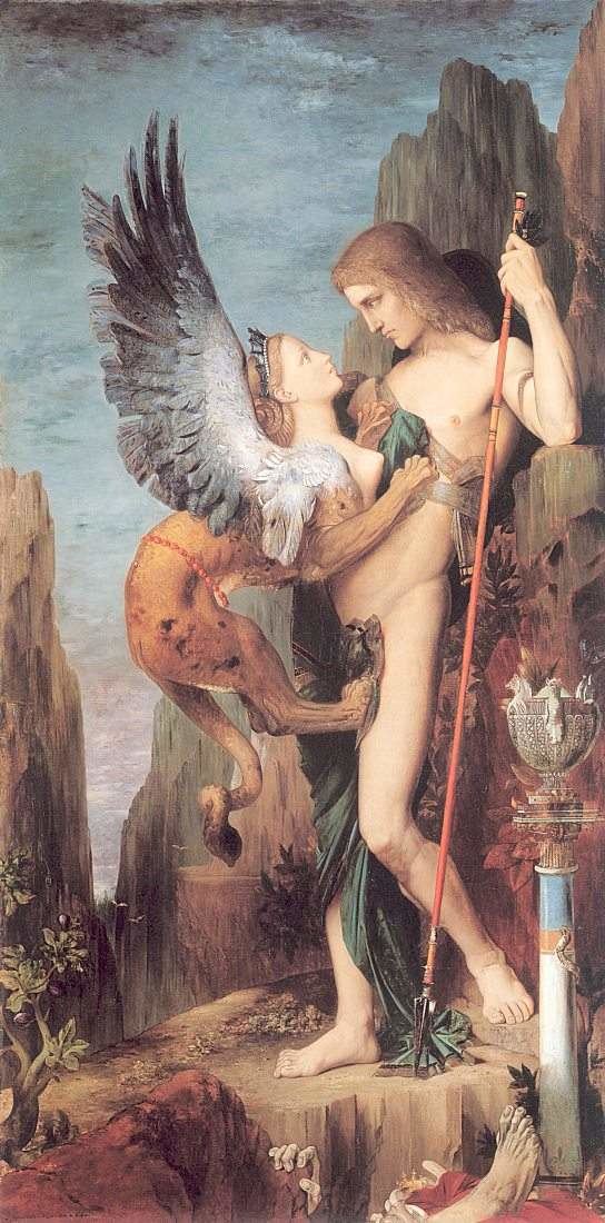 Oedipus and the Sphinx Gustave Moreau39s Oedipus and the Sphinx