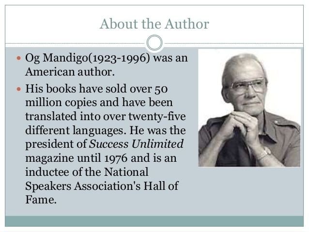 Og Mandino Book review the greatest salesman in the world og mandino