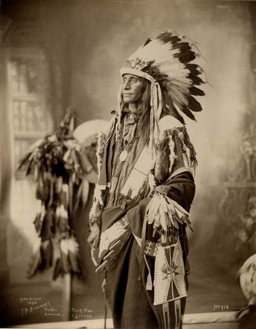 Oglala Lakota American Indians Poor Dog Oglala Lakota 1898