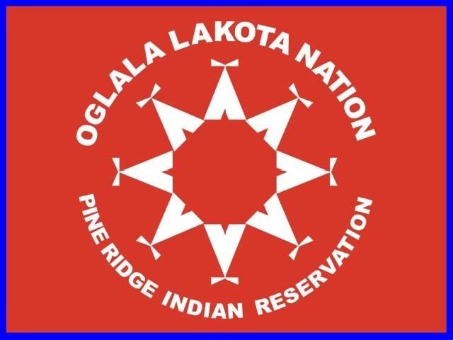 Oglala Lakota Flag of the Oglala Lakota Nation The circle of eight teepees on