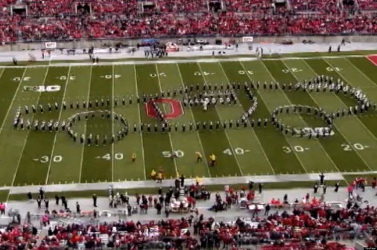 Ohio State University Marching Band Ohio State University Marching Band Performs Halftime Routine With