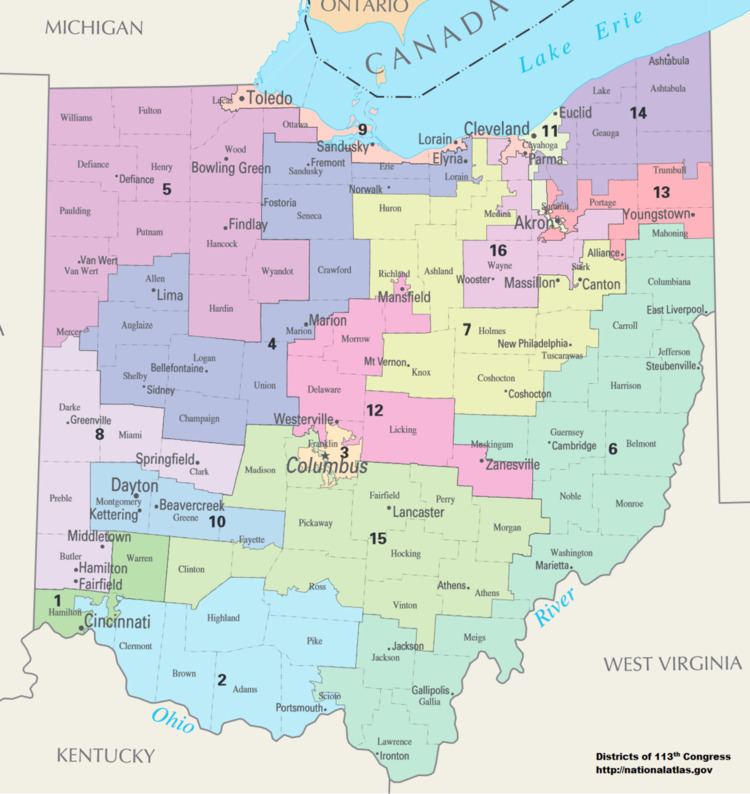 Ohio's congressional districts