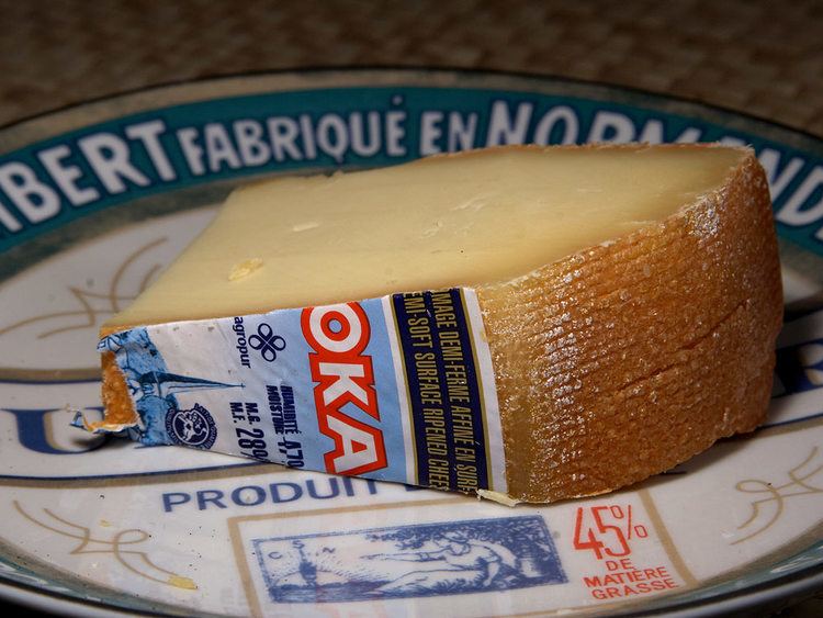 Oka cheese httpsuploadwikimediaorgwikipediacommons99