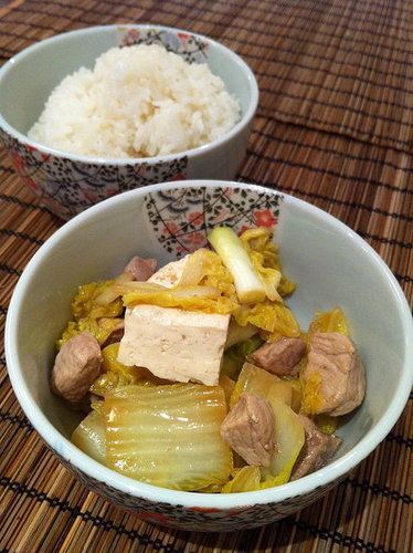 Okazu Pork and Nappa Cabbage Okazu Recipe