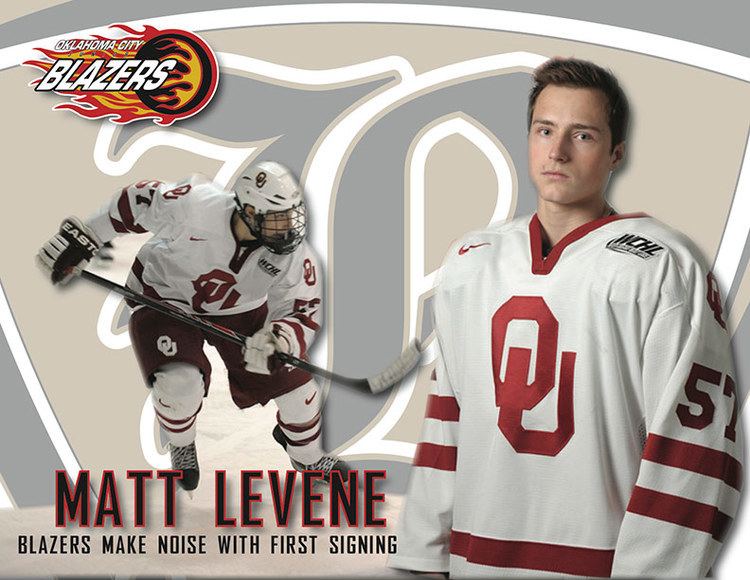 Oklahoma City Blazers (2014–) Blazers Sign OU Forward Matt Levene Oklahoma City Blazers Hockey