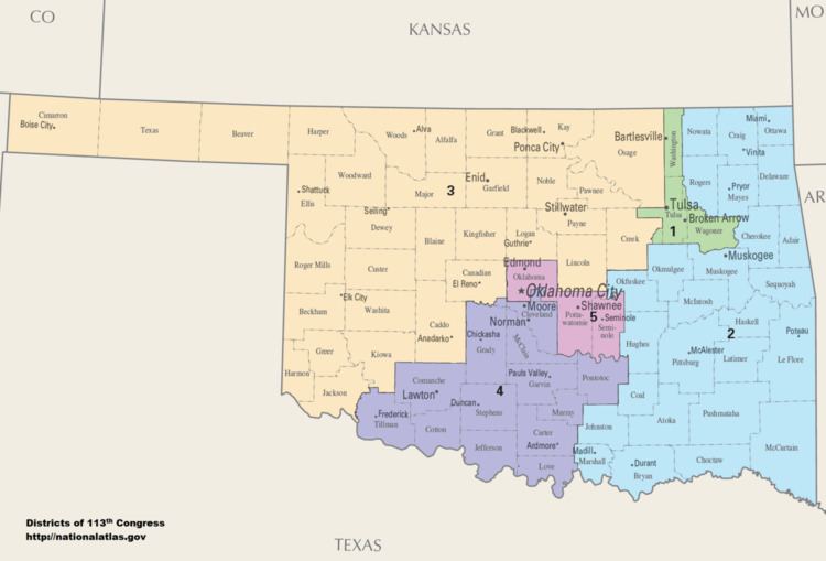 Oklahoma's congressional districts