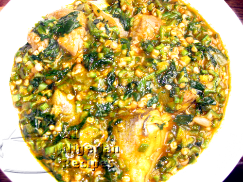 Okra soup Nigerian Okra Soup All Nigerian Food Recipes